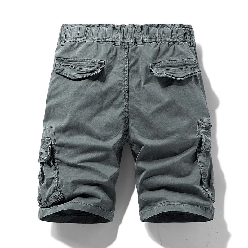 MULTI POCKET LOOSE FITTING WORKWEAR SHORTS