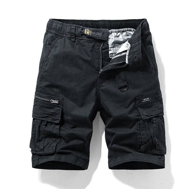 MULTI POCKET LOOSE FITTING WORKWEAR SHORTS