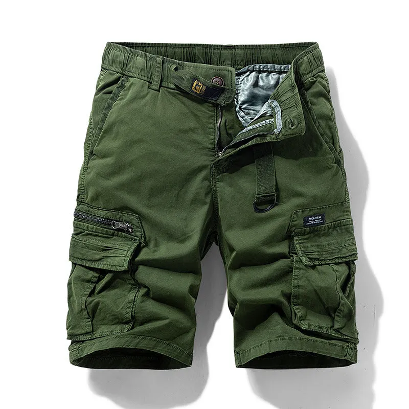 MULTI POCKET LOOSE FITTING WORKWEAR SHORTS