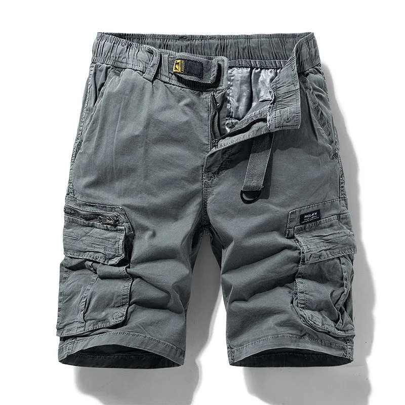 MULTI POCKET LOOSE FITTING WORKWEAR SHORTS