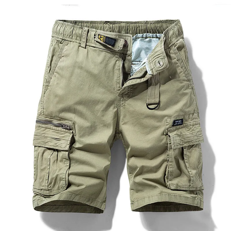 MULTI POCKET LOOSE FITTING WORKWEAR SHORTS