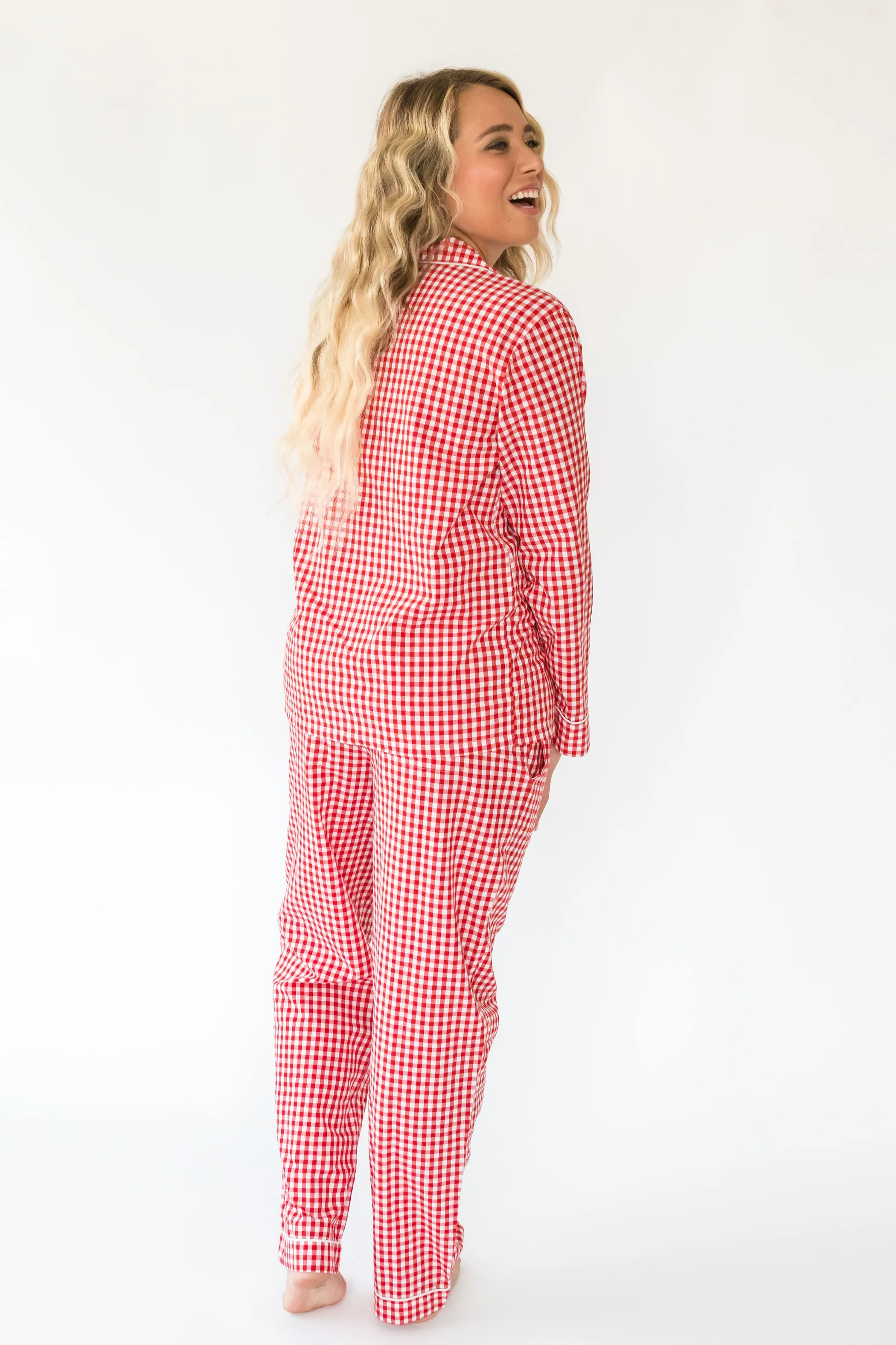 Myra Women's Long Sleeve Shirt & Pajama Set