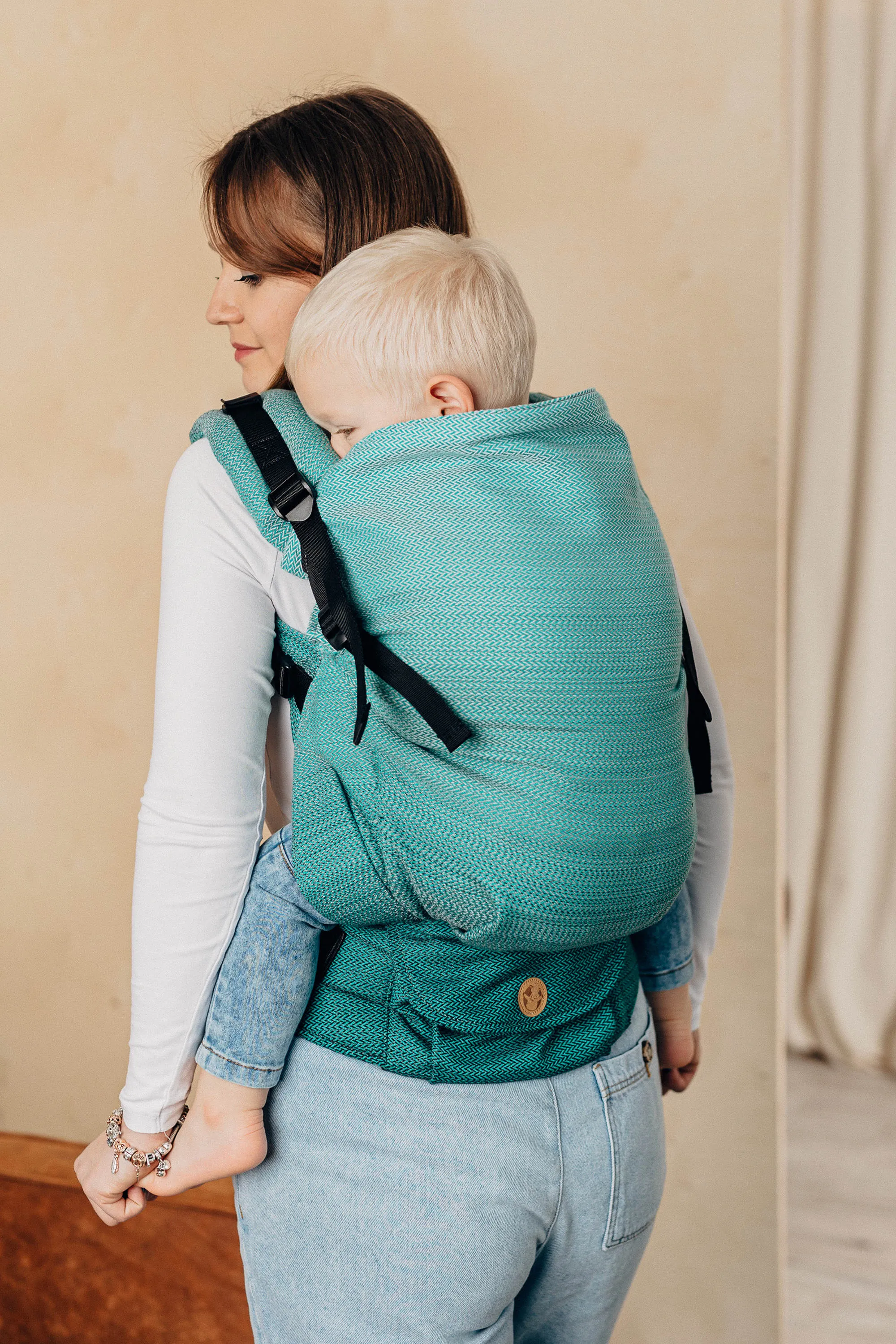 Ombre Green LennyPreschool Carrier by LennyLamb