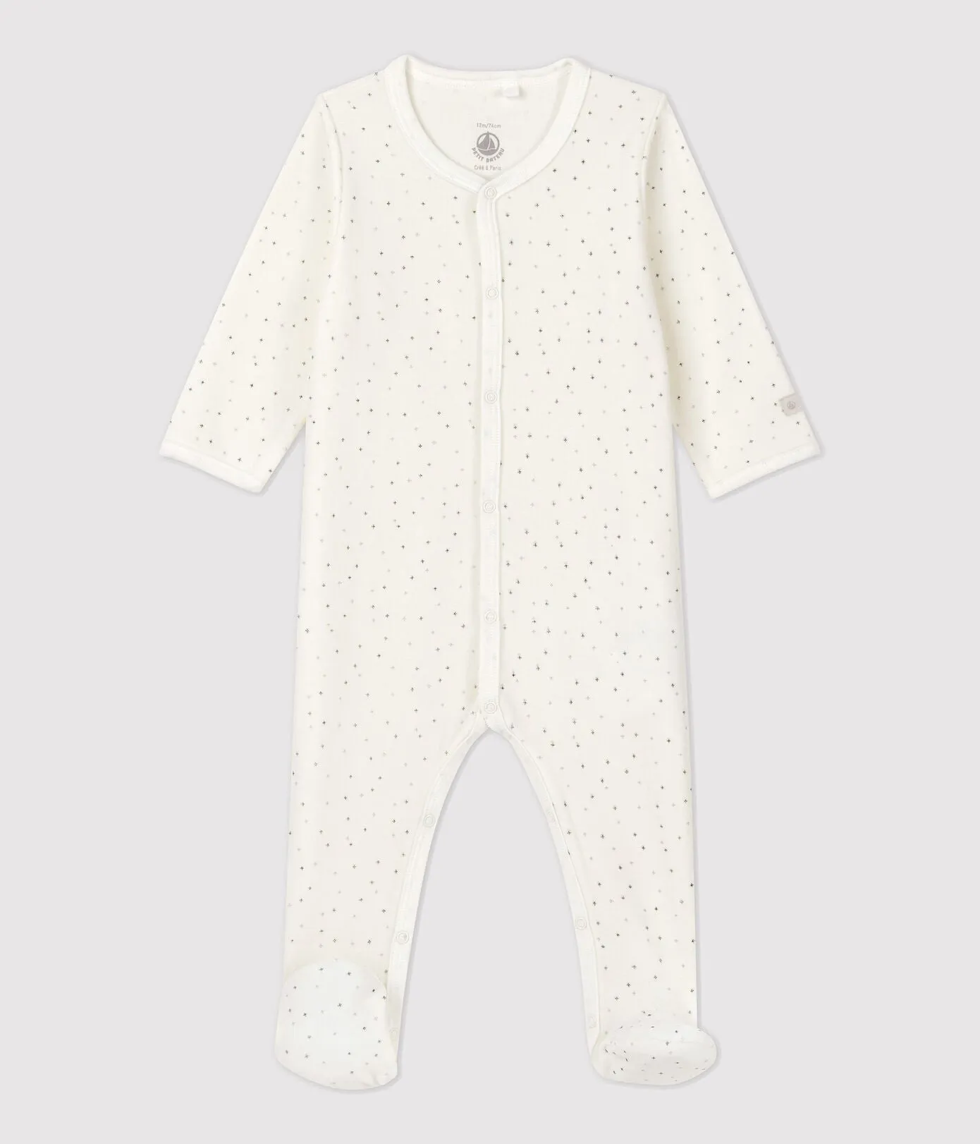 Petit Bateau Slaappakje Pyjama Baby Fluweel *