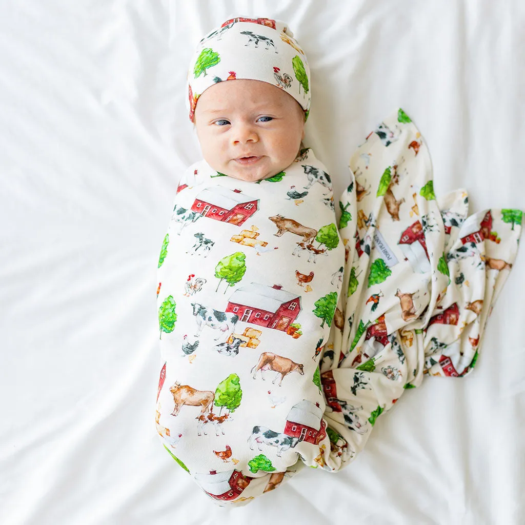 Posh Peanut Nashville Swaddle & Beanie Set