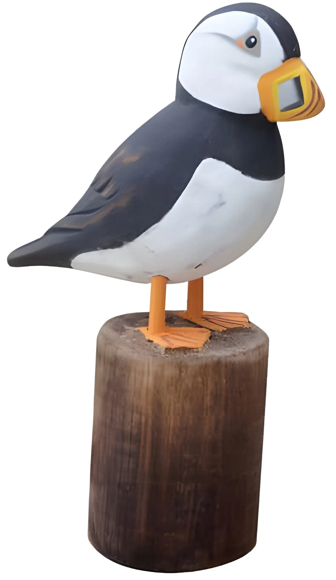 Puffin On Stump Nautical Shelf Sitter