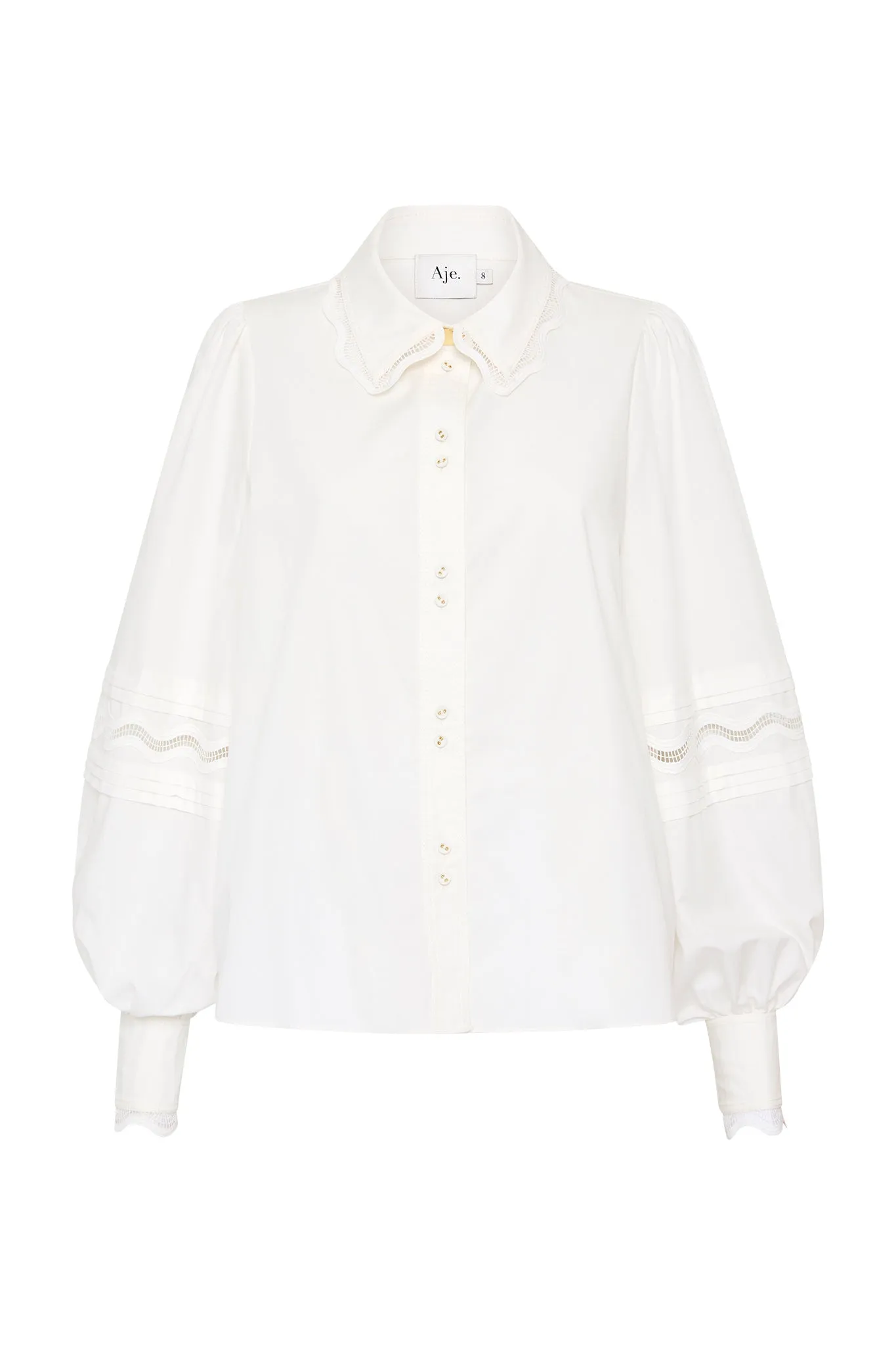 Reva Wave Trim Blouse