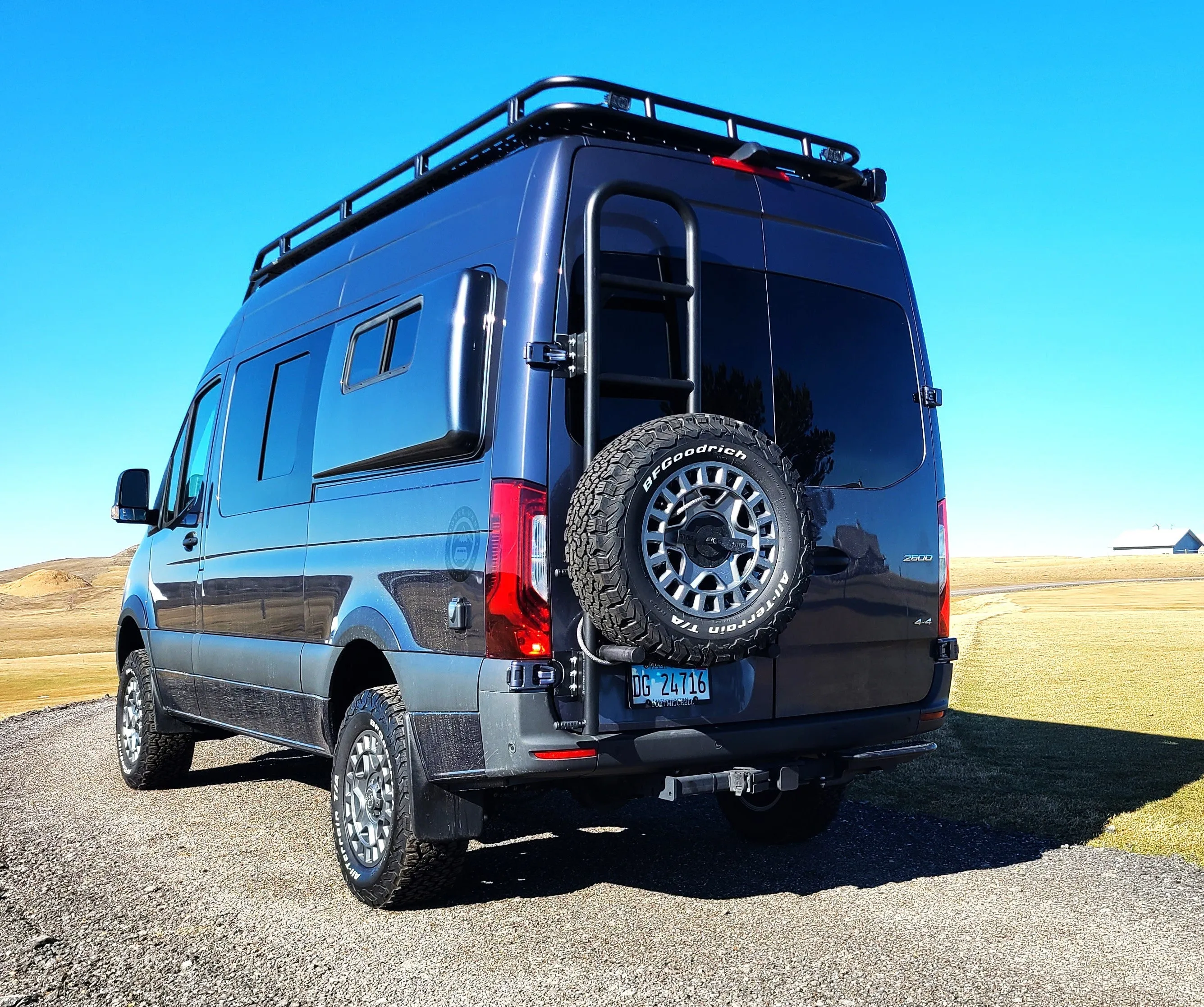 Rover Vans Tire Carrier & Ladder Combo for Mercedes Sprinter