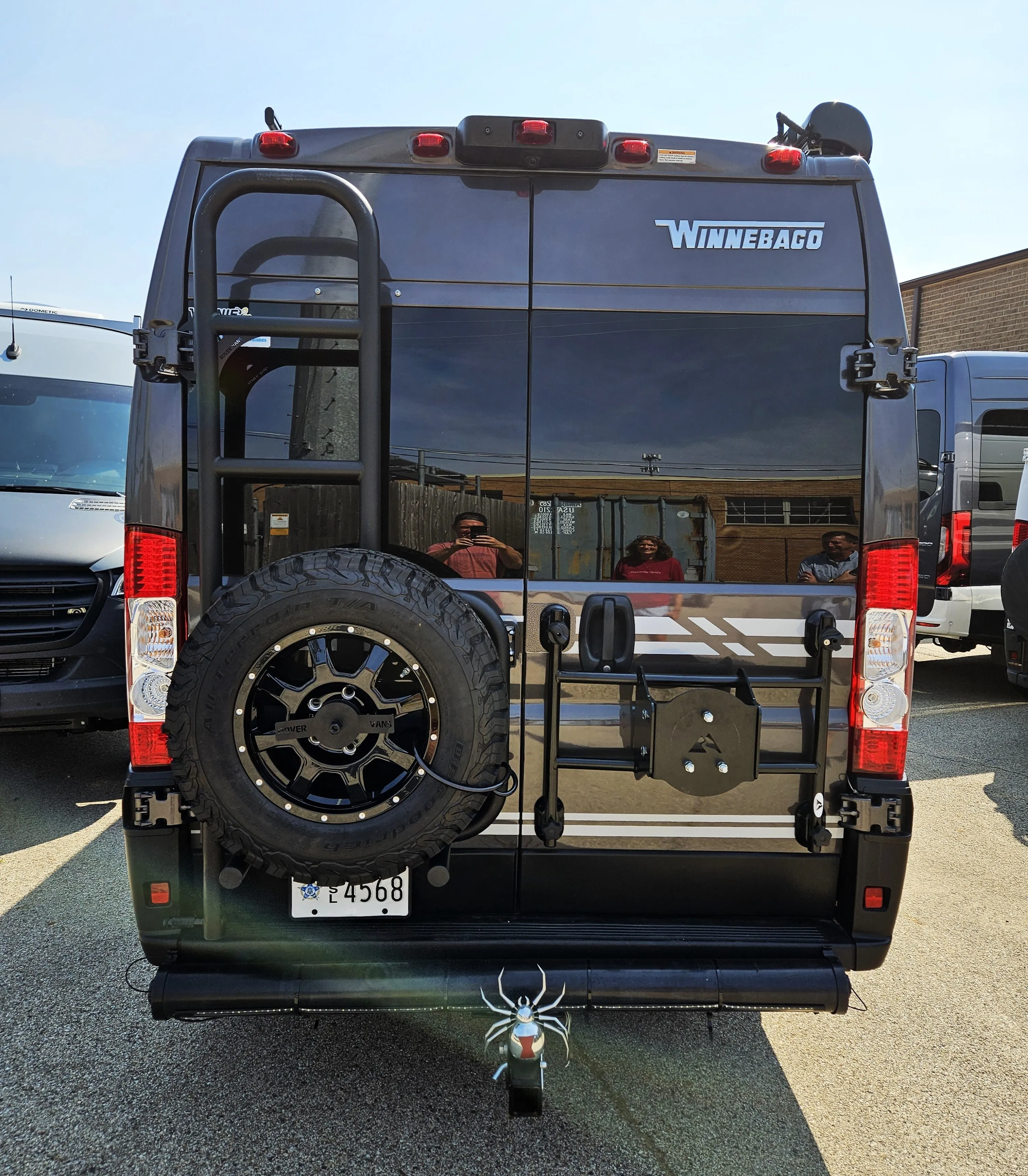 Rover Vans Tire Carrier & Ladder Combo for Ram ProMaster - Non Drill Through Version