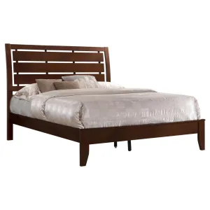 Serenity Eastern King Panel Bed Rich Merlot