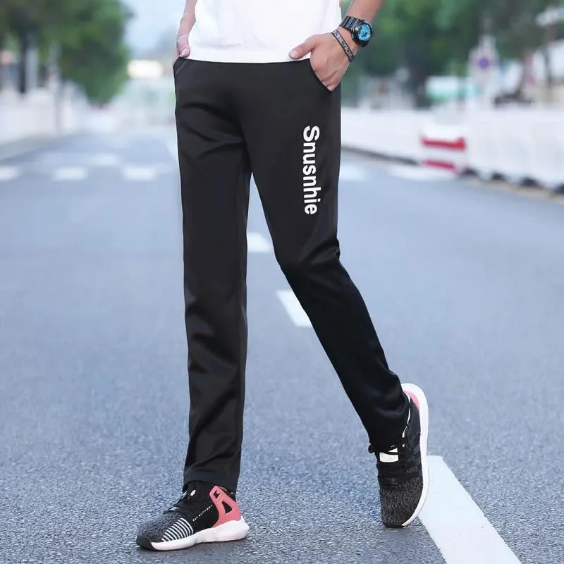 Sport Pants Summer Trendy INS Slim Look Straight Knitted Long Pants