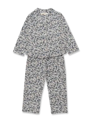 STUDIO FEDER PAJAMAS CHILD - FLORAL BLUE