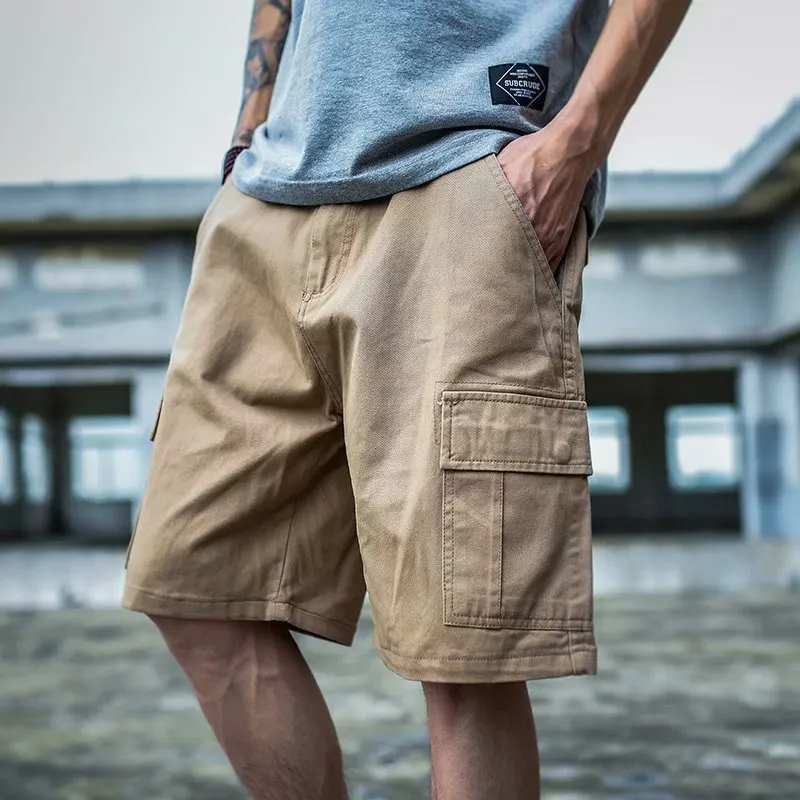 Summer Casual Cargo Pants Men Shorts Korean Trendy Bermuda Student Bermuda Shorts