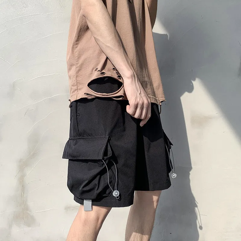 Summer Casual Shorts Men Trendy Loose Cargo INS Outdoor Korean Bermuda Shorts