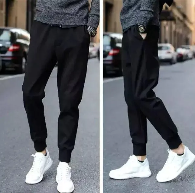 Summer Sport Pants Trendy Loose All-Matching Striped Slim Fit Harem Pants