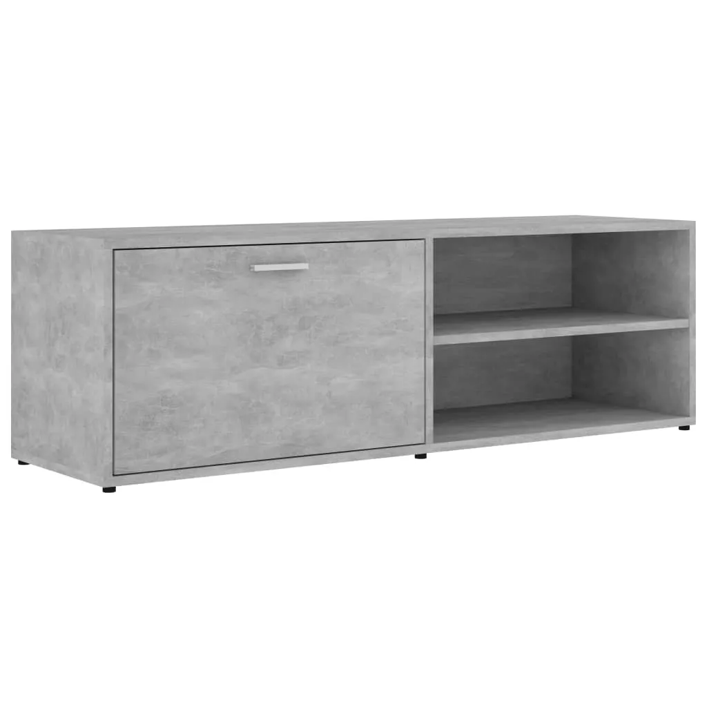 TV Cabinet Concrete Grey 120x34x37 cm Chipboard