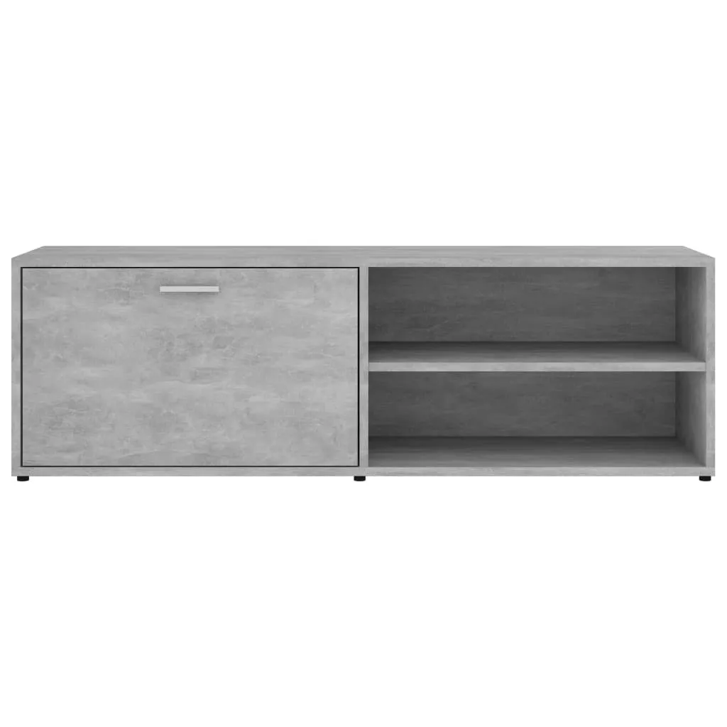 TV Cabinet Concrete Grey 120x34x37 cm Chipboard