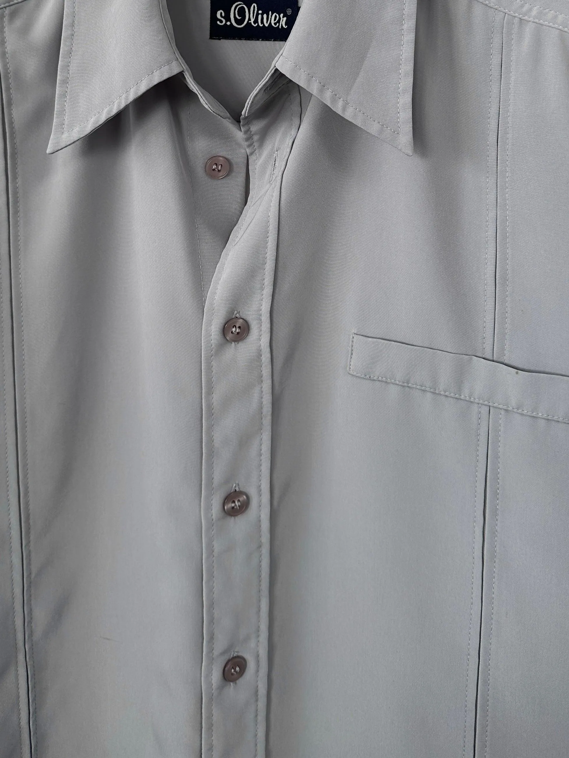 Vintage Seam Detail Relaxed Shirt - M