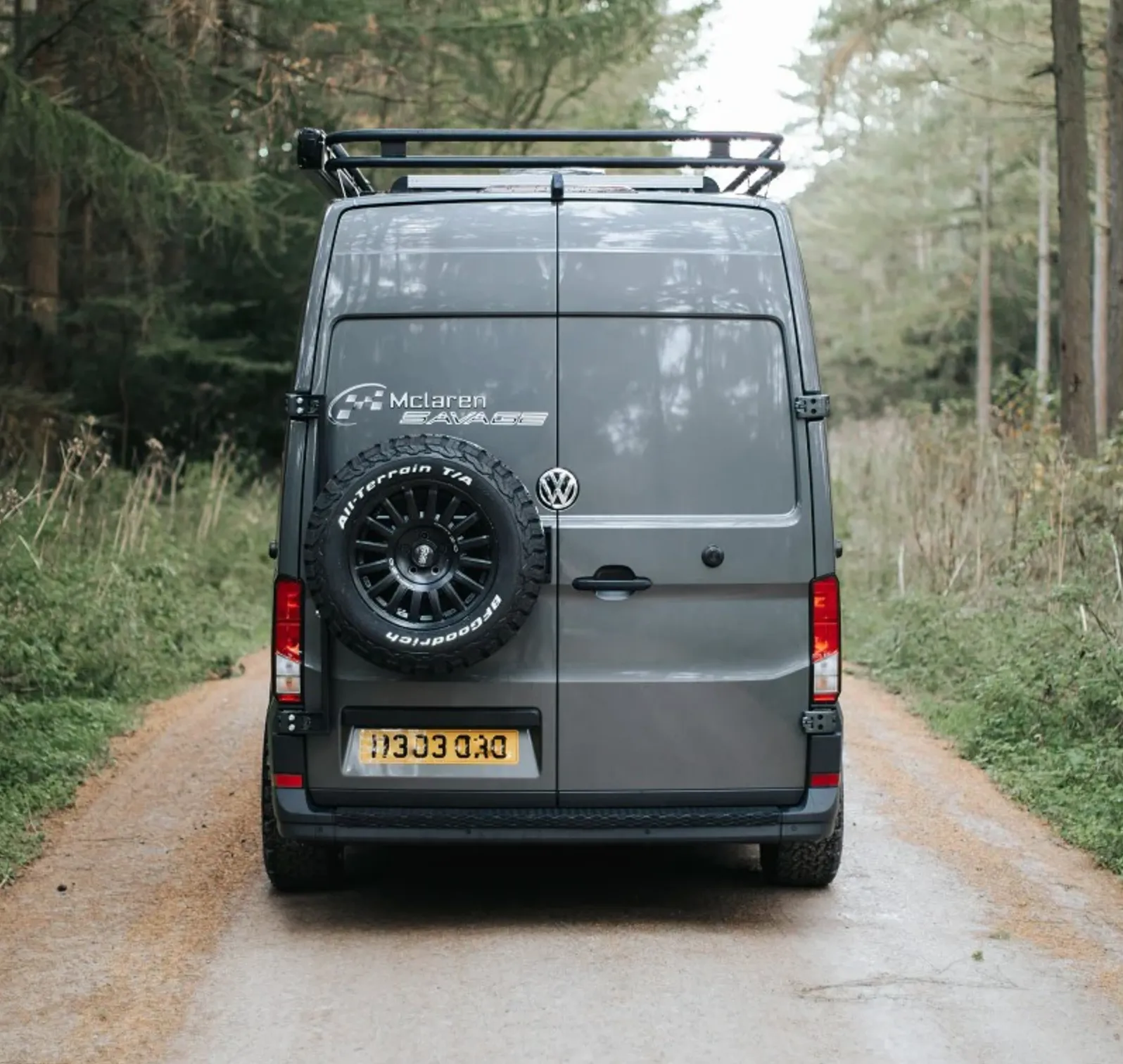 VW Crafter Rear Door Spare Wheel Carrier