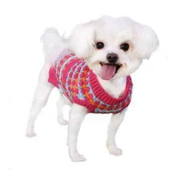 Zoe Dog Sweater - Pink